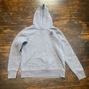 Carhartt gray blue heathered hoodie S cozy pullover sweatshirt